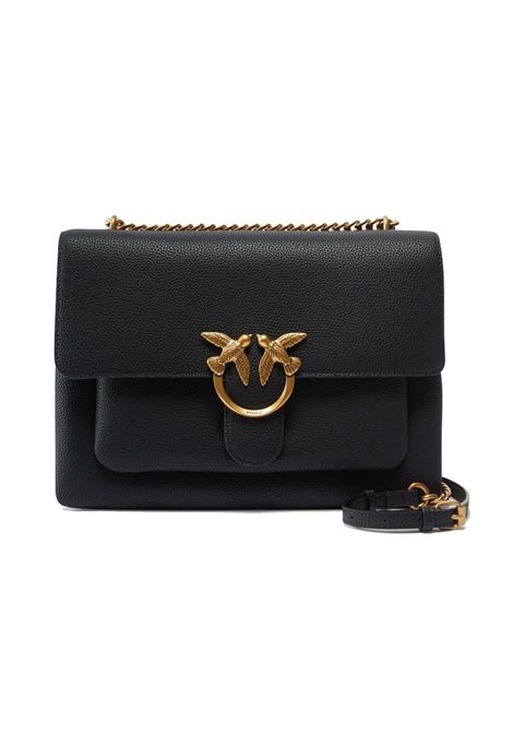 Borsa Pinko Love one soft big nera oro tracolla PINKO | Borse | 104527 A29QZ99Q